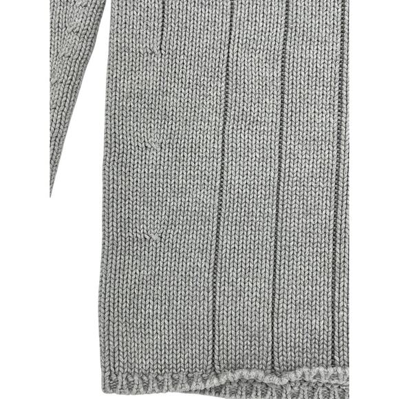 Polo Jeans Co. Ralph Lauren Men's Henley Pullover Chunky knit Seater in grey - Picture 5 of 9